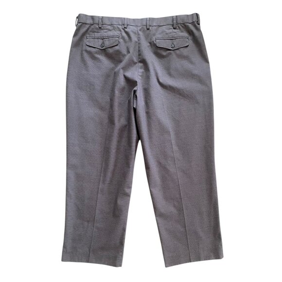L.L. Bean Mens Comfort Waist Pinpoint‎ Hounstooth Dress Pants Business Career 44 - Picture 2 of 5
